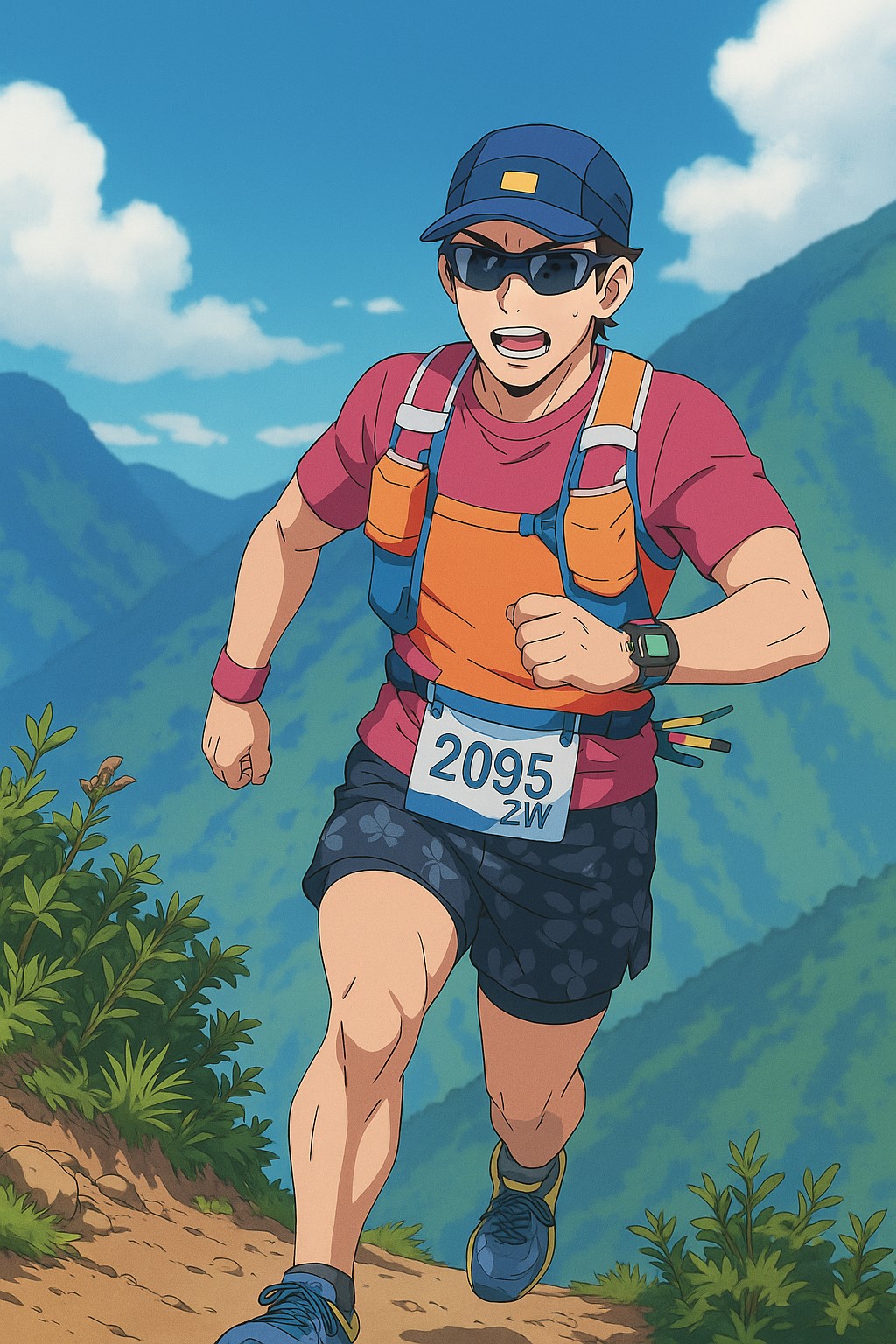 Eric trail running anime image