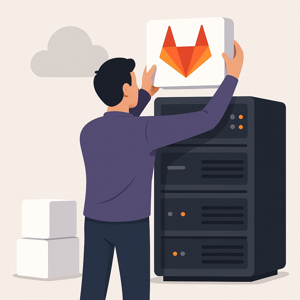 Setting up gitlab on a server.
